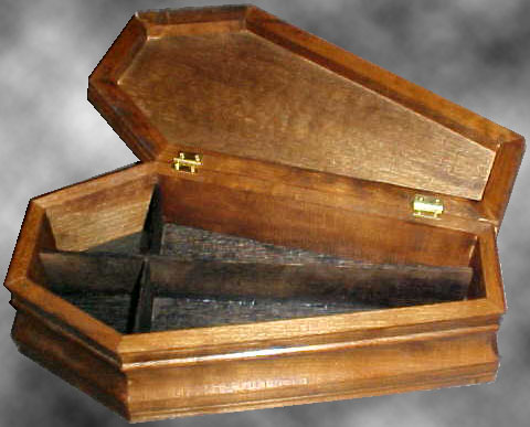 Bat Jewelry Coffin - Interior