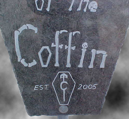 Church of the Coffin Sign