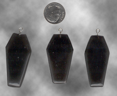 Assorted Hand Carved Obsidian Coffin Gems