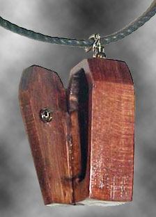 Mahogany locket