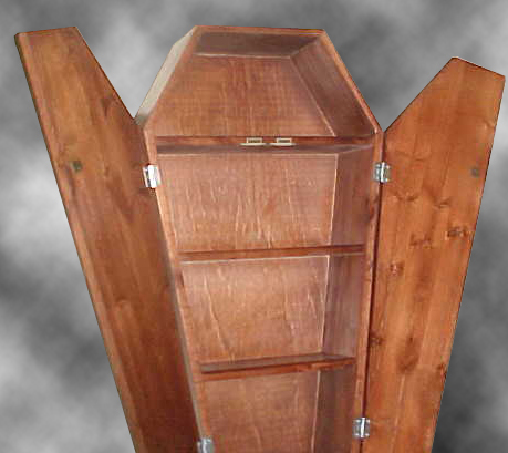 Freestanding DVD Coffin