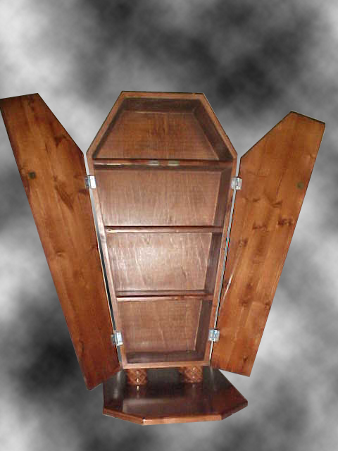 Freestanding DVD Coffin