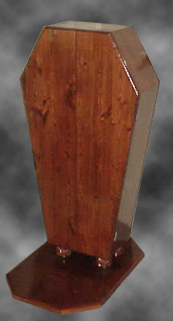 Freestanding DVD Coffin