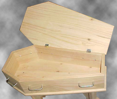 Unfinished Coffin End Tables