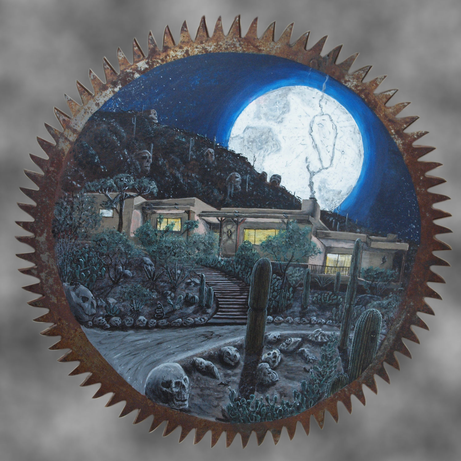 Moonrise Painted Saw Blade