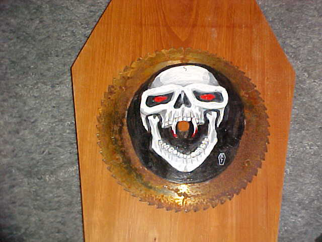 Vampire Skull Blade Painting