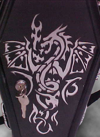 Coffin Purse 19 - The Silver Dragon Purse