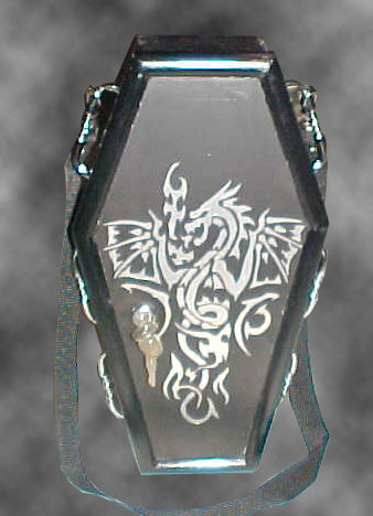 Coffin Purse 19 - The Silver Dragon Purse