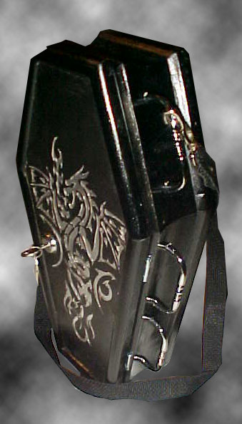 Coffin Purse 19 - The Silver Dragon Purse